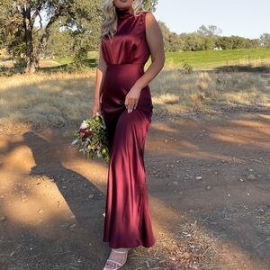 Burgundy Maxi dress